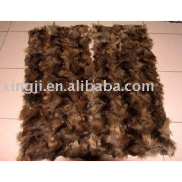 raccoon dog front leg fur plate